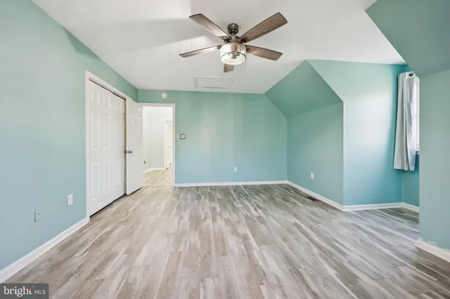 a view of room with walk in closet
