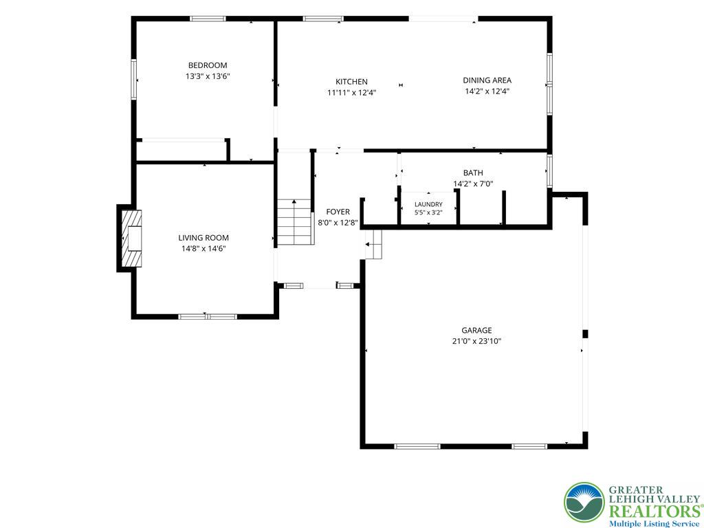 4608 Pine Ridge Drive West Bushkill, PA 18324 - Photo 61 of 62 Visualize your future home with this comprehensive and clear floor plan, highlighting each room's layout.