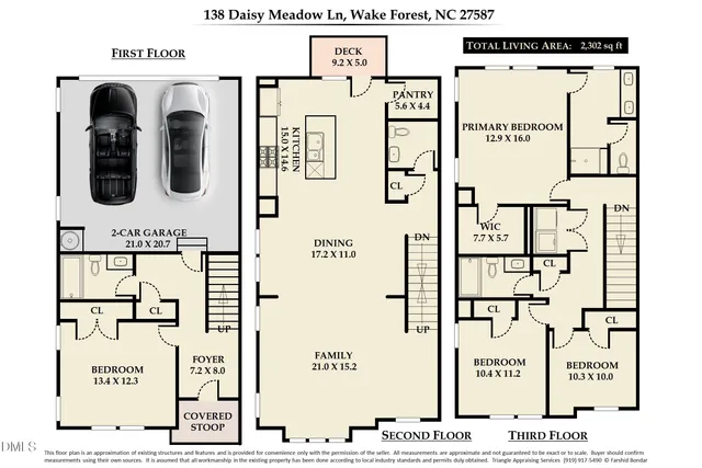 $379,000 | 138 Daisy Meadow Lane, Wake Forest, NC 27587