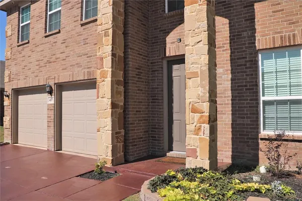 a front view of a house