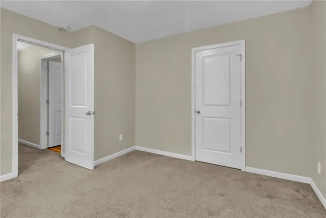 a view of an empty room