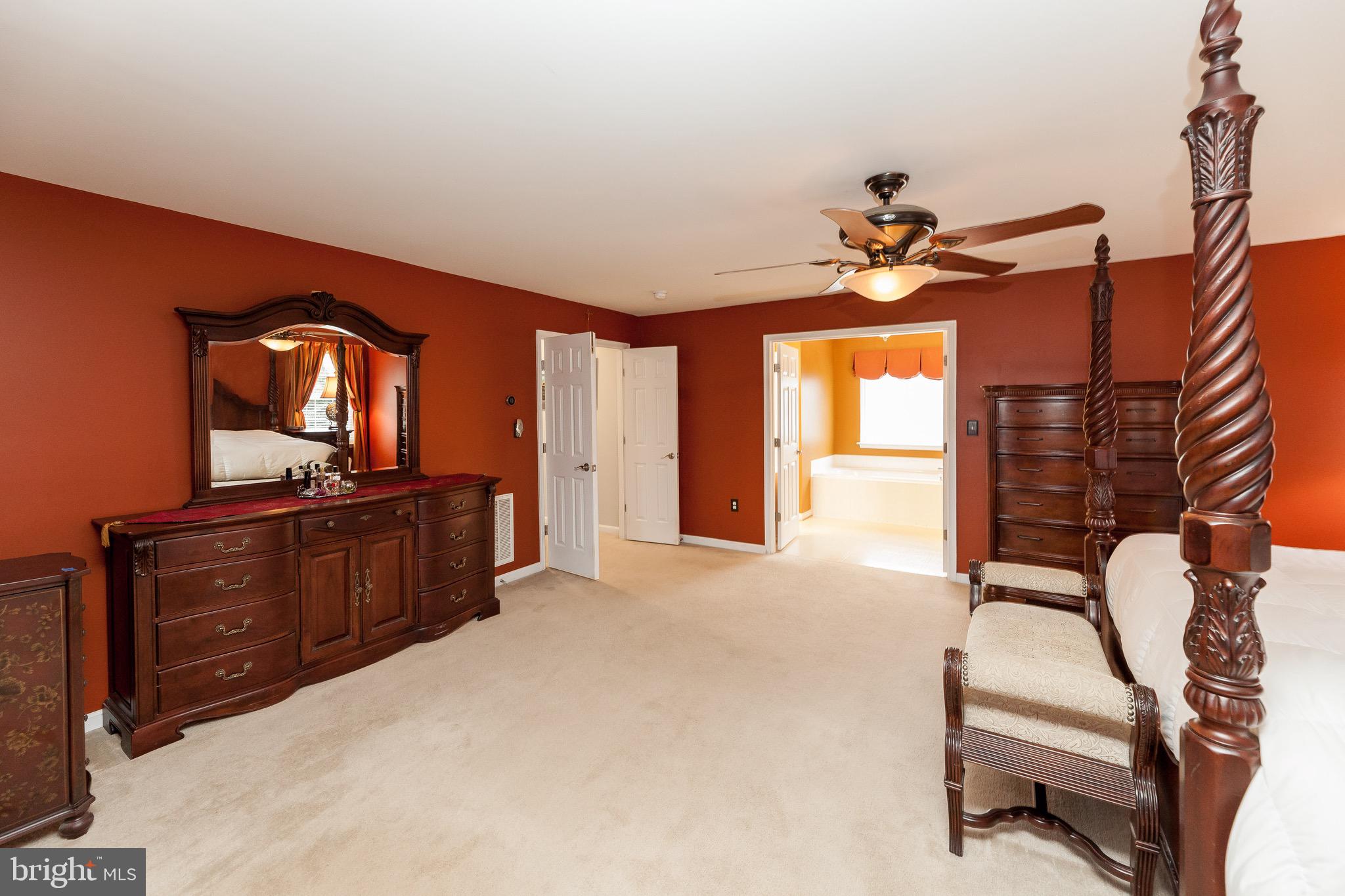 11104 Park Ridge Road Fredericksburg, VA 22408 - Photo 35 of 76 Luxury Master Suite with ceiling fan