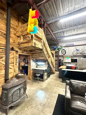a living room filled with furniture