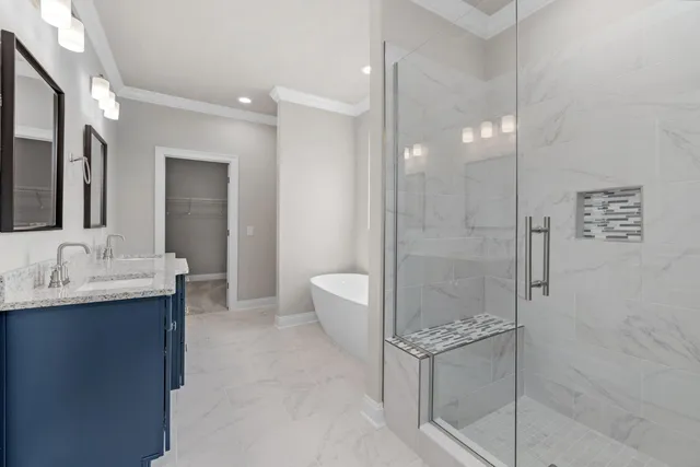 an empty room with a natural light