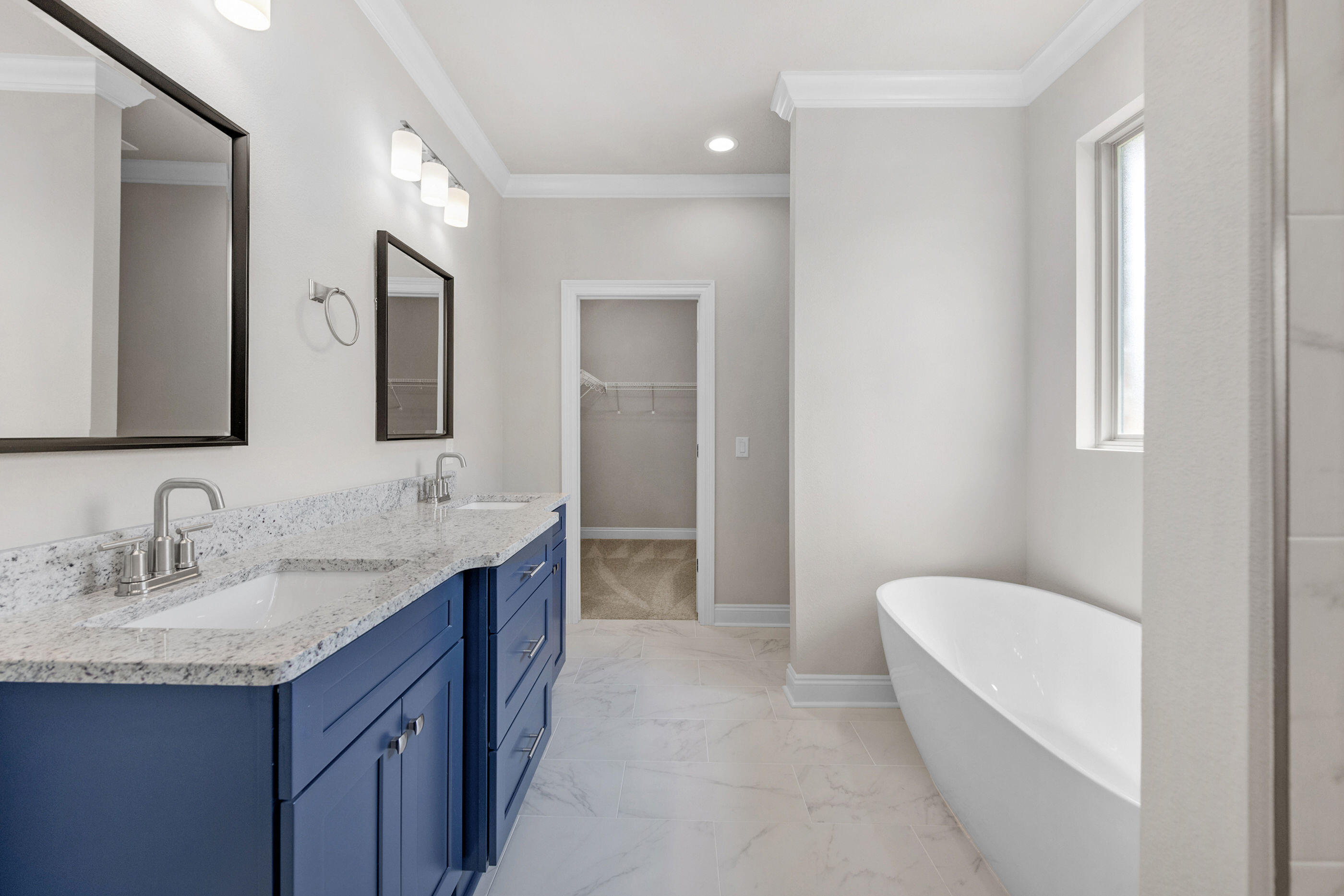 6699 Rocky Shores Road Milton, FL 32583 - Photo 41 of 77 a bathroom with a granite countertop sink mirror and a