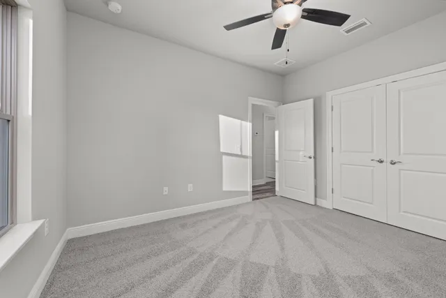 a close view of closet