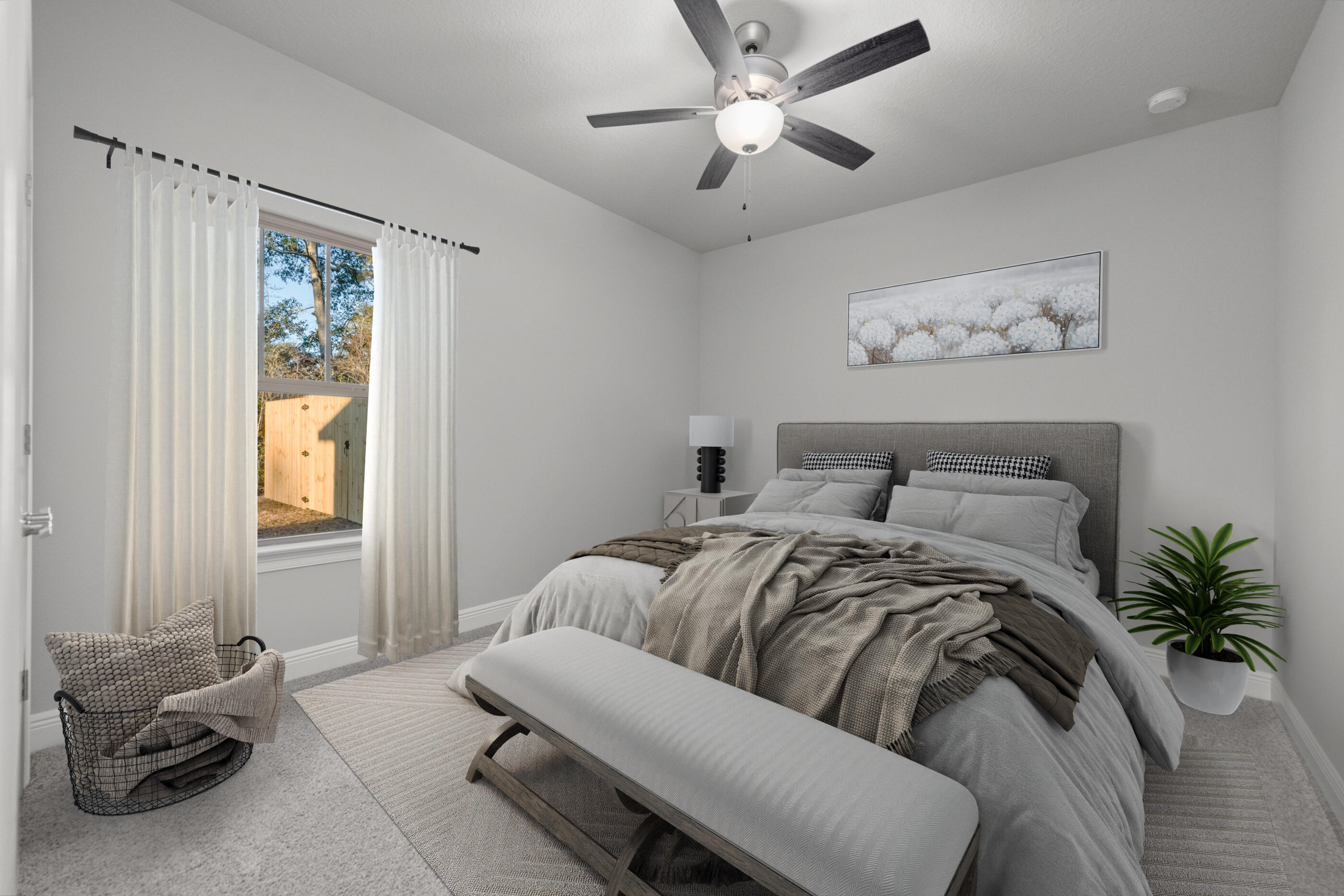 6699 Rocky Shores Road Milton, FL 32583 - Photo 63 of 77 a bed room with a bed couches and a window