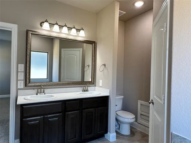 a close view of closet