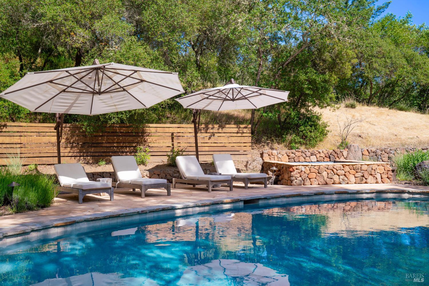5270 Dry Creek Road Napa, CA 94558 - Photo 32 of 56 a view of swimming pool with outdoor seating