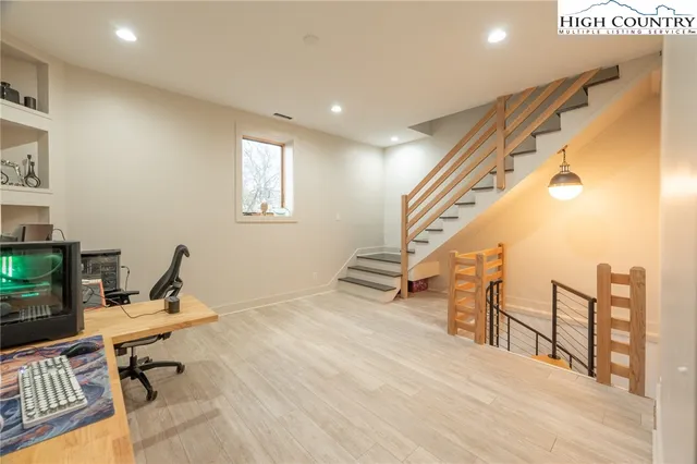 a view of a indoor basketball court