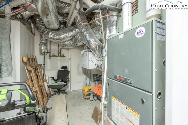 a view of wooden balcony