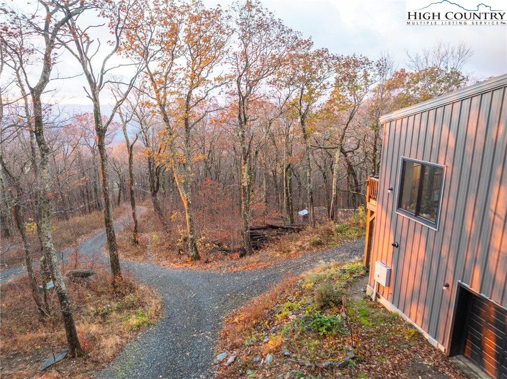 1390 Ransey Woodring Road Todd, NC 28684 - Photo 47 of 48 a view of a backyard with large trees