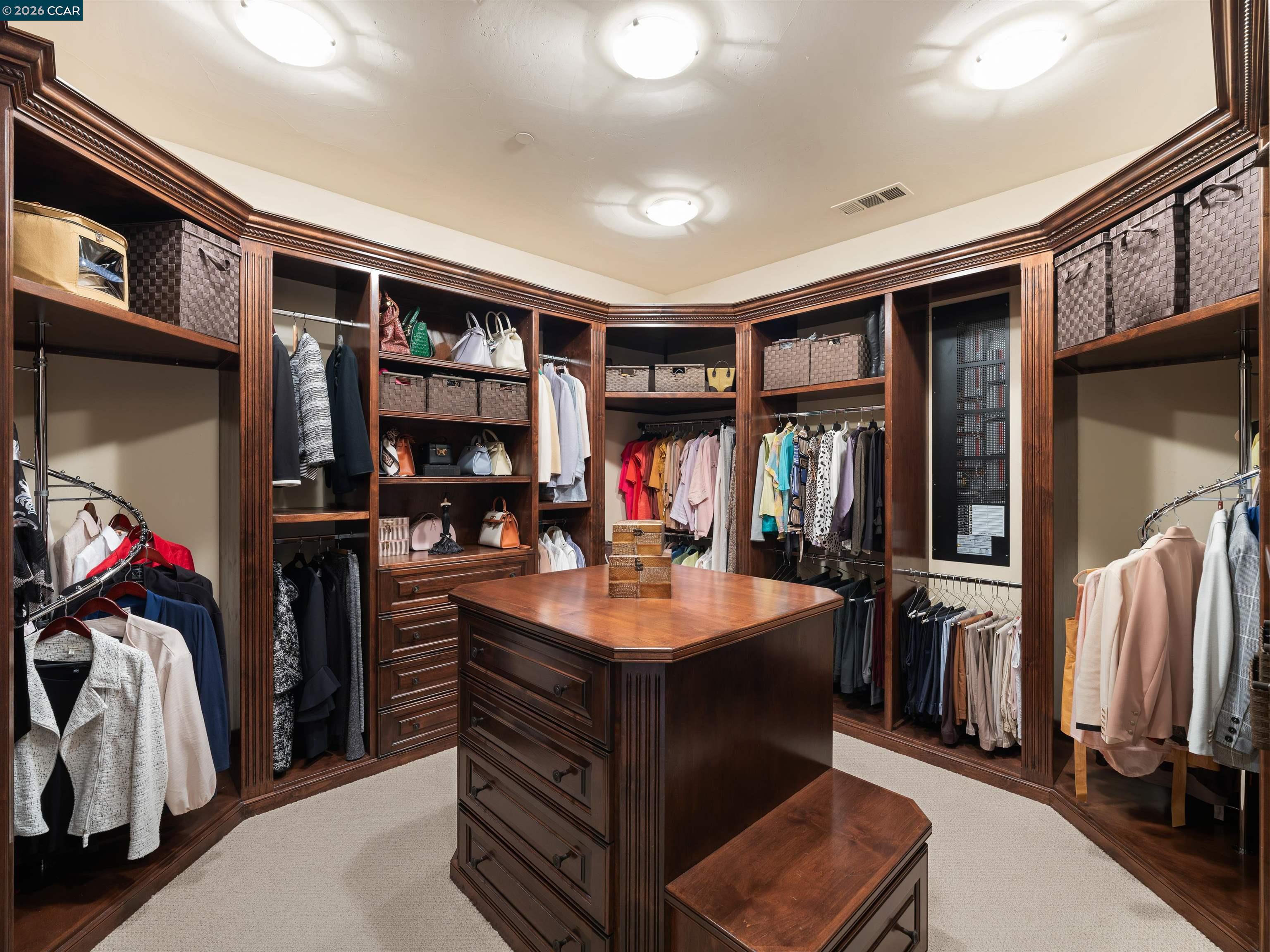 2020 Victorine Road Livermore, CA 94551 - Photo 42 of 99 a living room with furniture a ceiling fan and a walk in closet