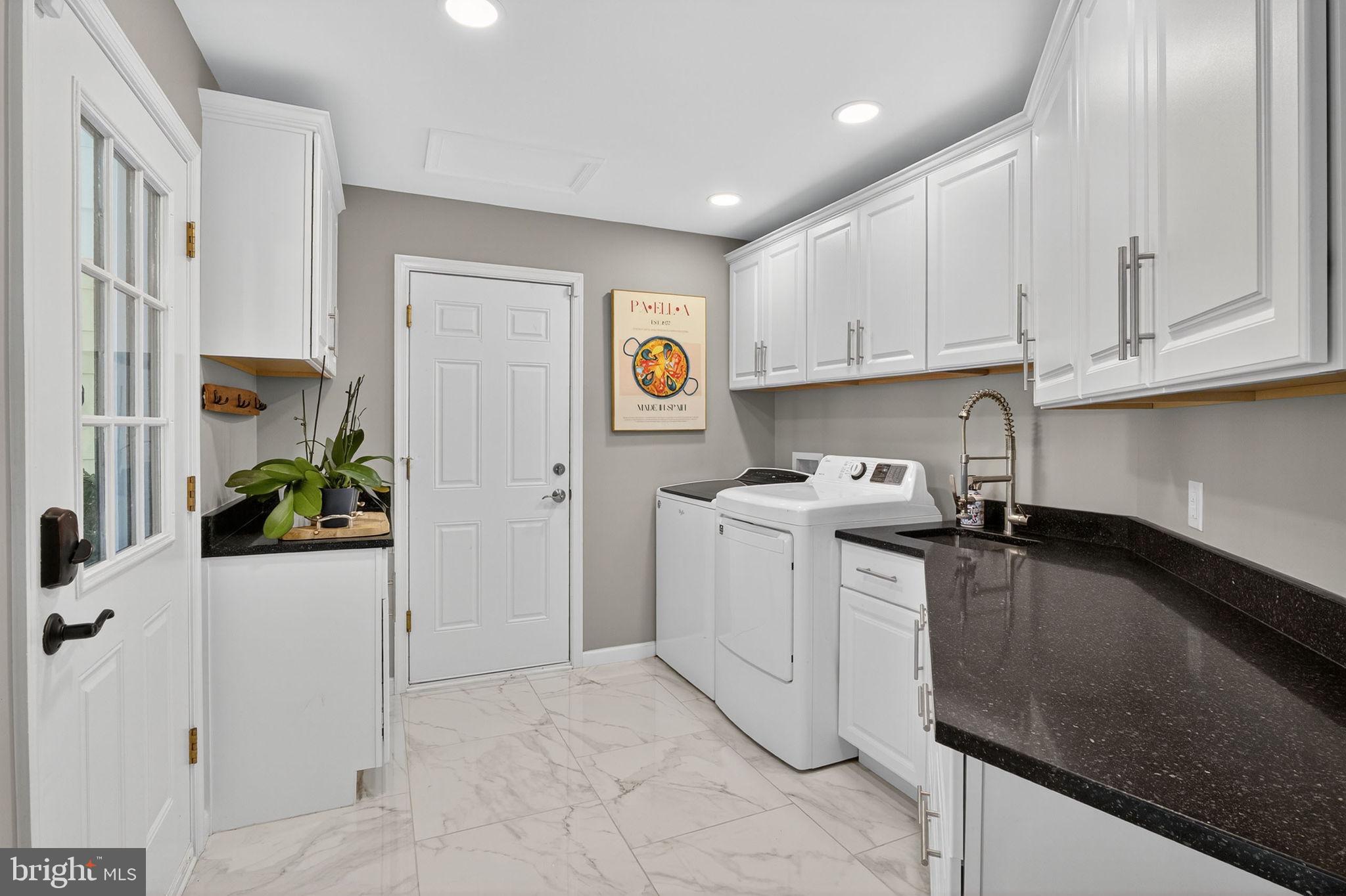 700 Battle Mountain Road Amissville, VA 20106 - Photo 28 of 64 Marble floored laundry room w/ sink & granite