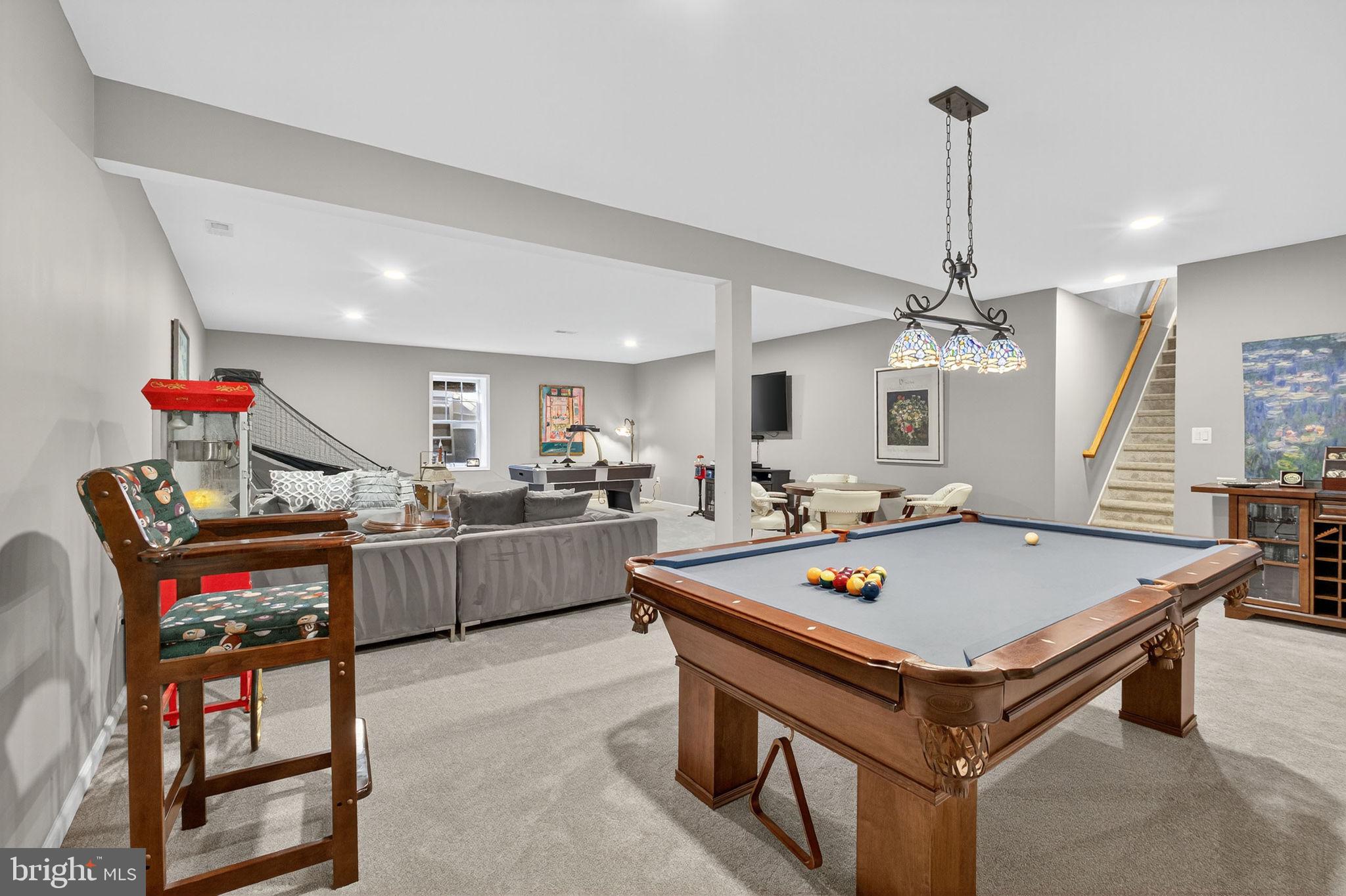 700 Battle Mountain Road Amissville, VA 20106 - Photo 44 of 64 Lower level carpeted recreation room