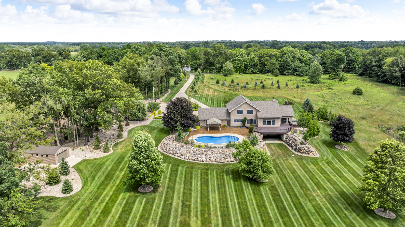 12500 Round Lake Road Horton, MI 49246 - Photo 77 of 83 12500 Round Lake Rd Horton MI (Aerials)