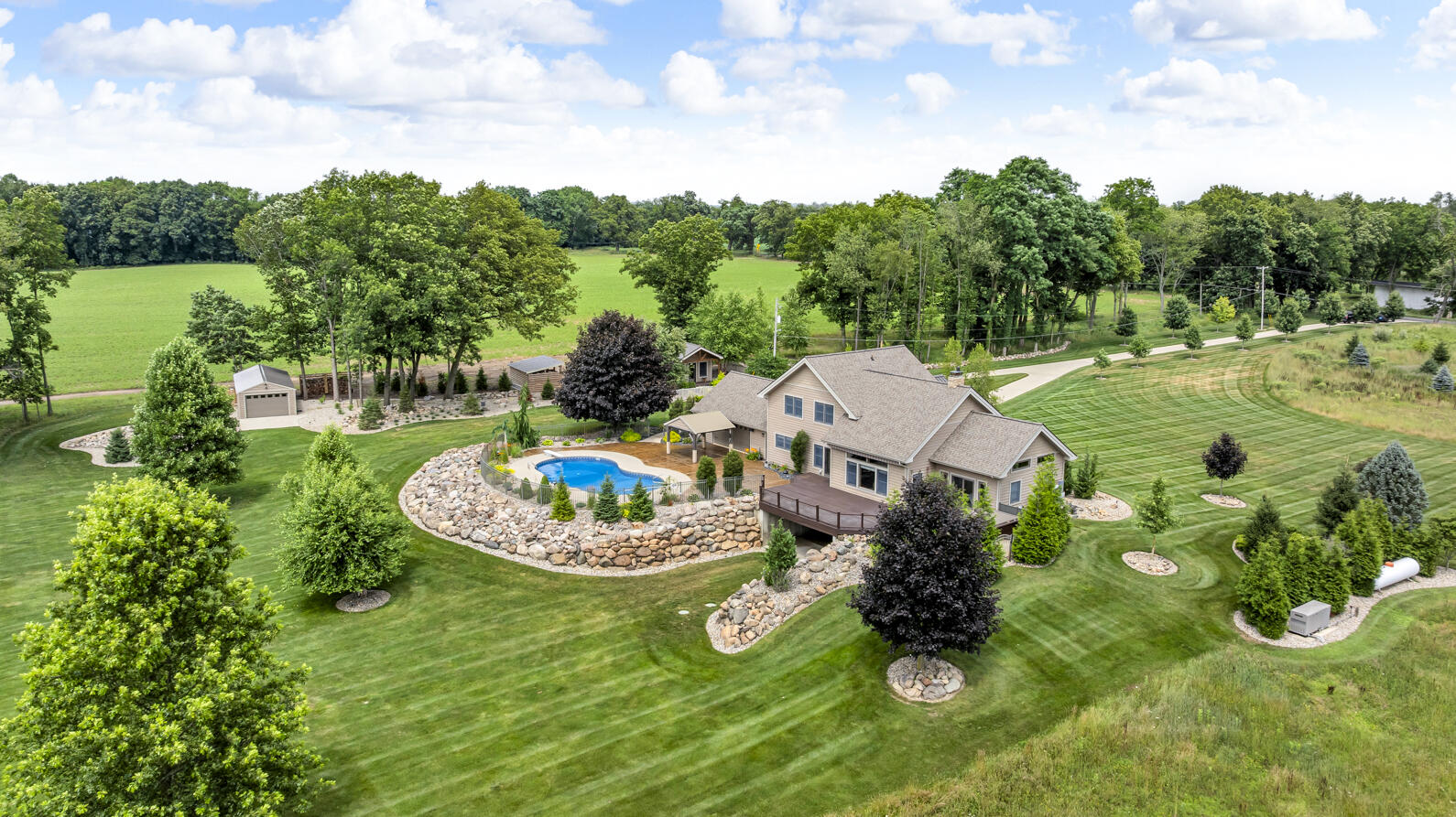 12500 Round Lake Road Horton, MI 49246 - Photo 79 of 83 12500 Round Lake Rd Horton MI (Aerials)