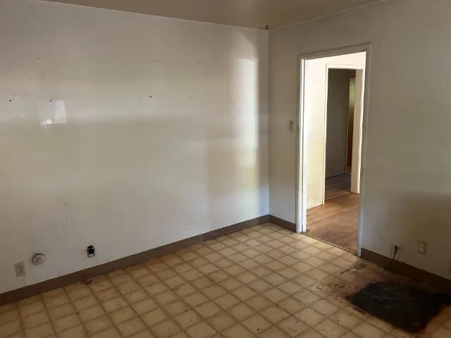 a view of an empty room