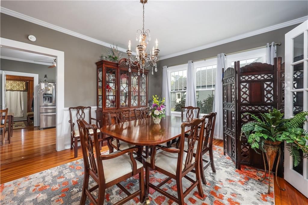 271 North Main Street Denton, NC 27239 - Photo 15 of 50 Dining room with hardwood floors