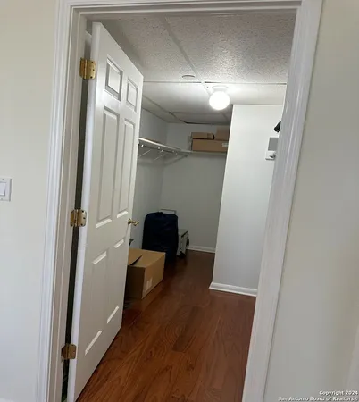 a view of a walk in closet