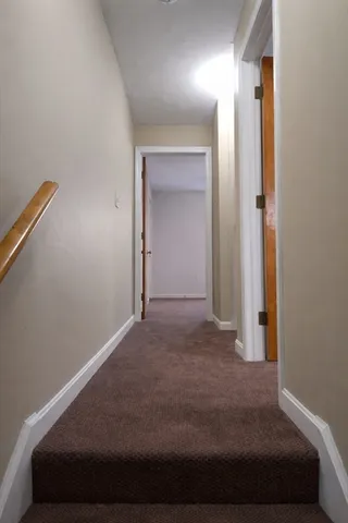 an empty room with closet