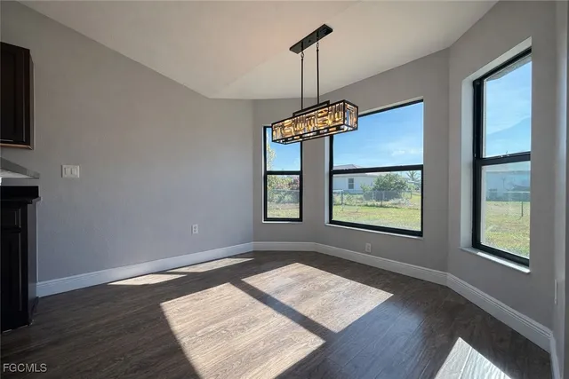 a view of an entryway with a window