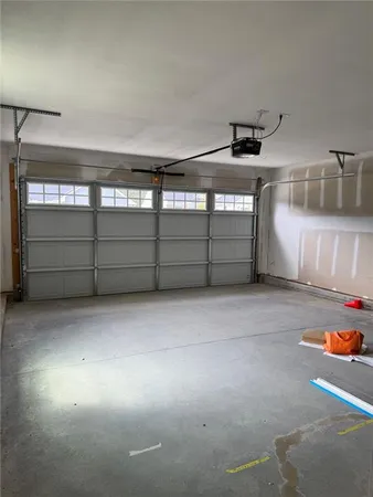 a view of a garage