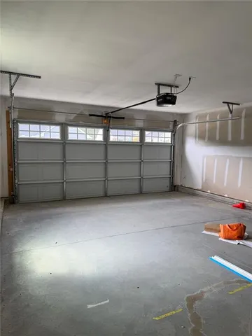 a view of a garage