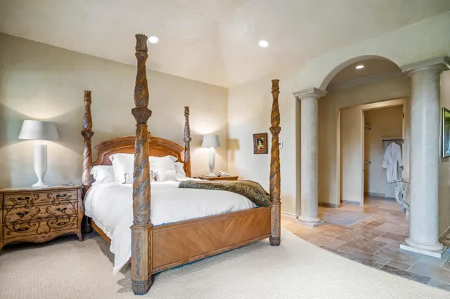 a view of lake with mountain