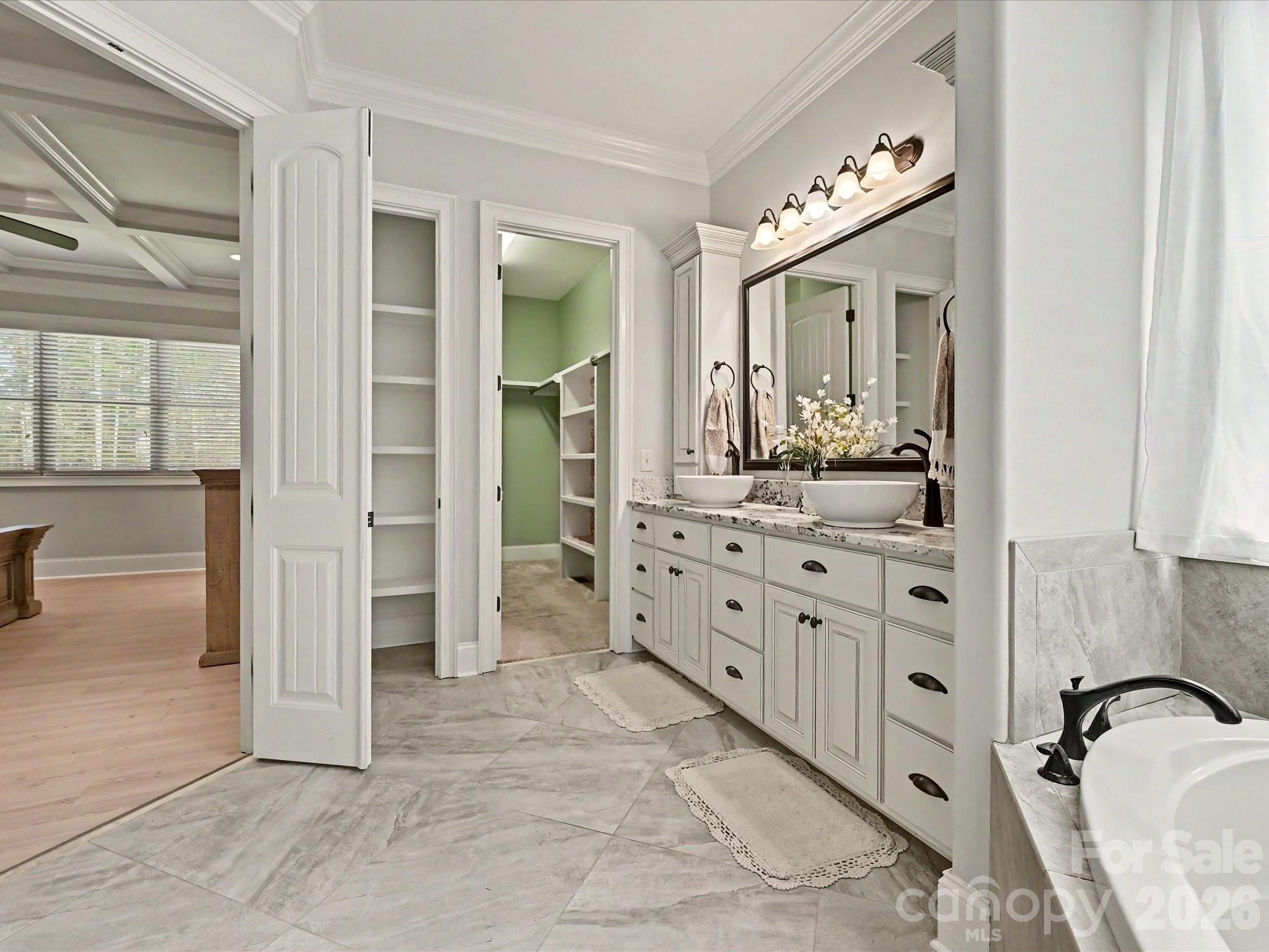 280 Palm Cove Way York, SC 29745 - Photo 30 of 48 a bathroom with a double vanity sink and mirror