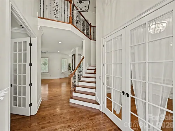a view of a entryway with stairs