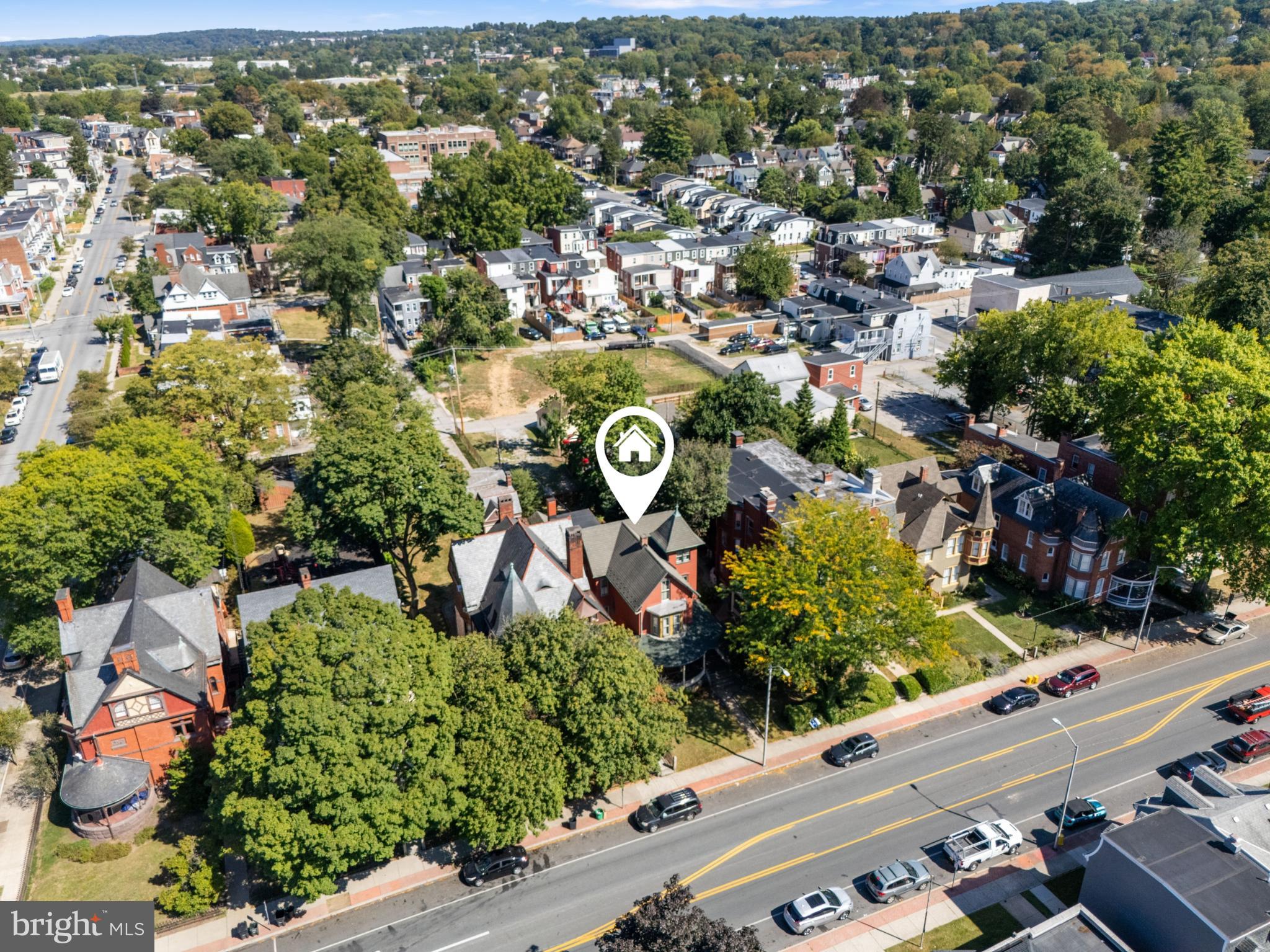 721 South George Street York, PA 17401 - Photo 67 of 78 an aerial view of residential houses with outdoor space