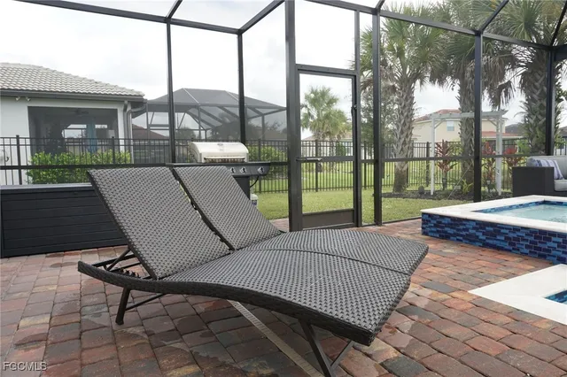 a view of outdoor space with swimming pool