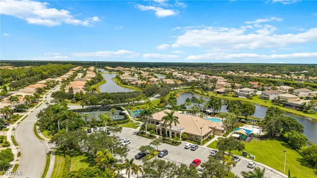 an aerial view of residential building with outdoor space