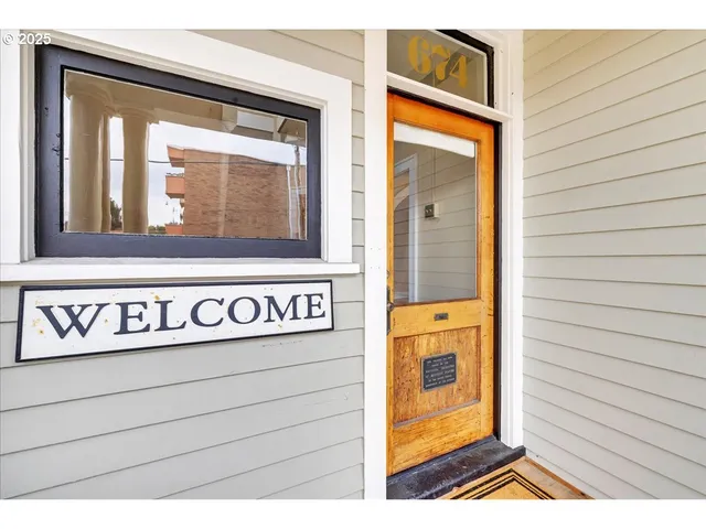 a view of front door