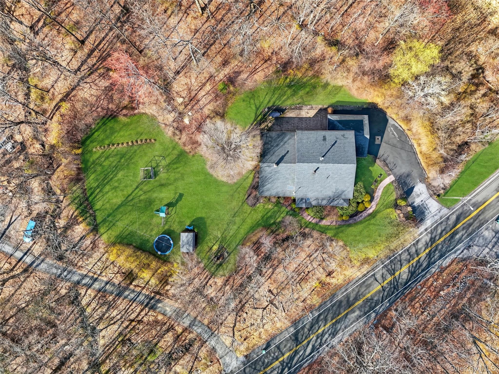 155 Roselawn Road Highland Mills, NY 10930 - Photo 33 of 40 a view of a yard with plants and large trees