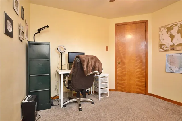 a view of workspace with elevator