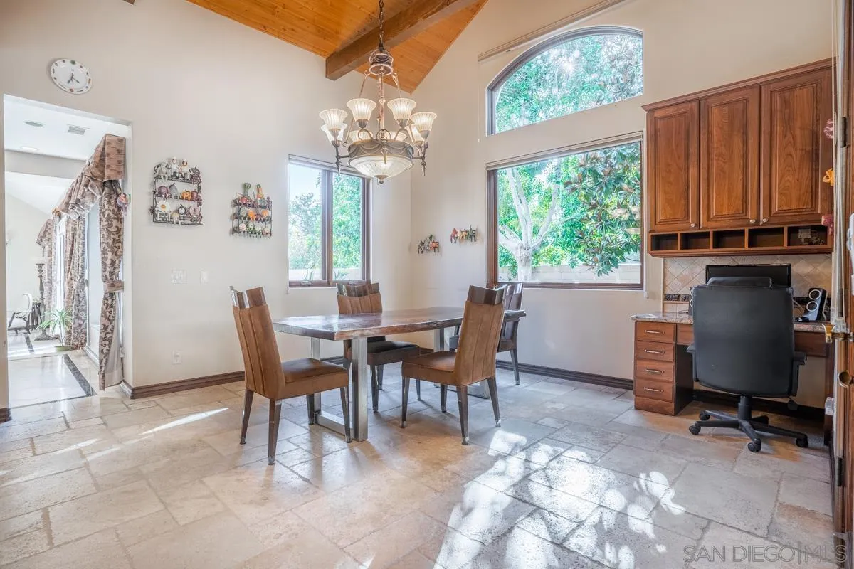 16072 Cross Fox Court Poway, CA 92064 - Photo 20 of 70 a view of a dining room with furniture window and outside view