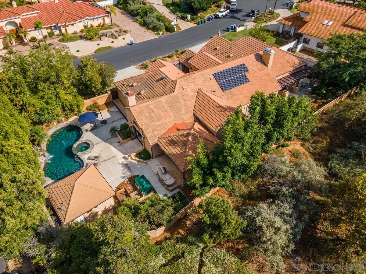 16072 Cross Fox Court Poway, CA 92064 - Photo 64 of 70 an aerial view of a house with a yard