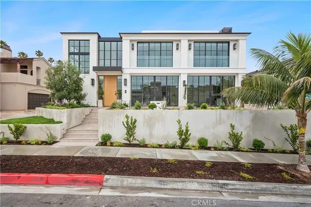 a front view of building with outdoor space