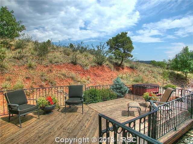 202 Chelten Road Manitou Springs, CO 80829 - Photo 19 of 22 Private tiered decks w/hot tub