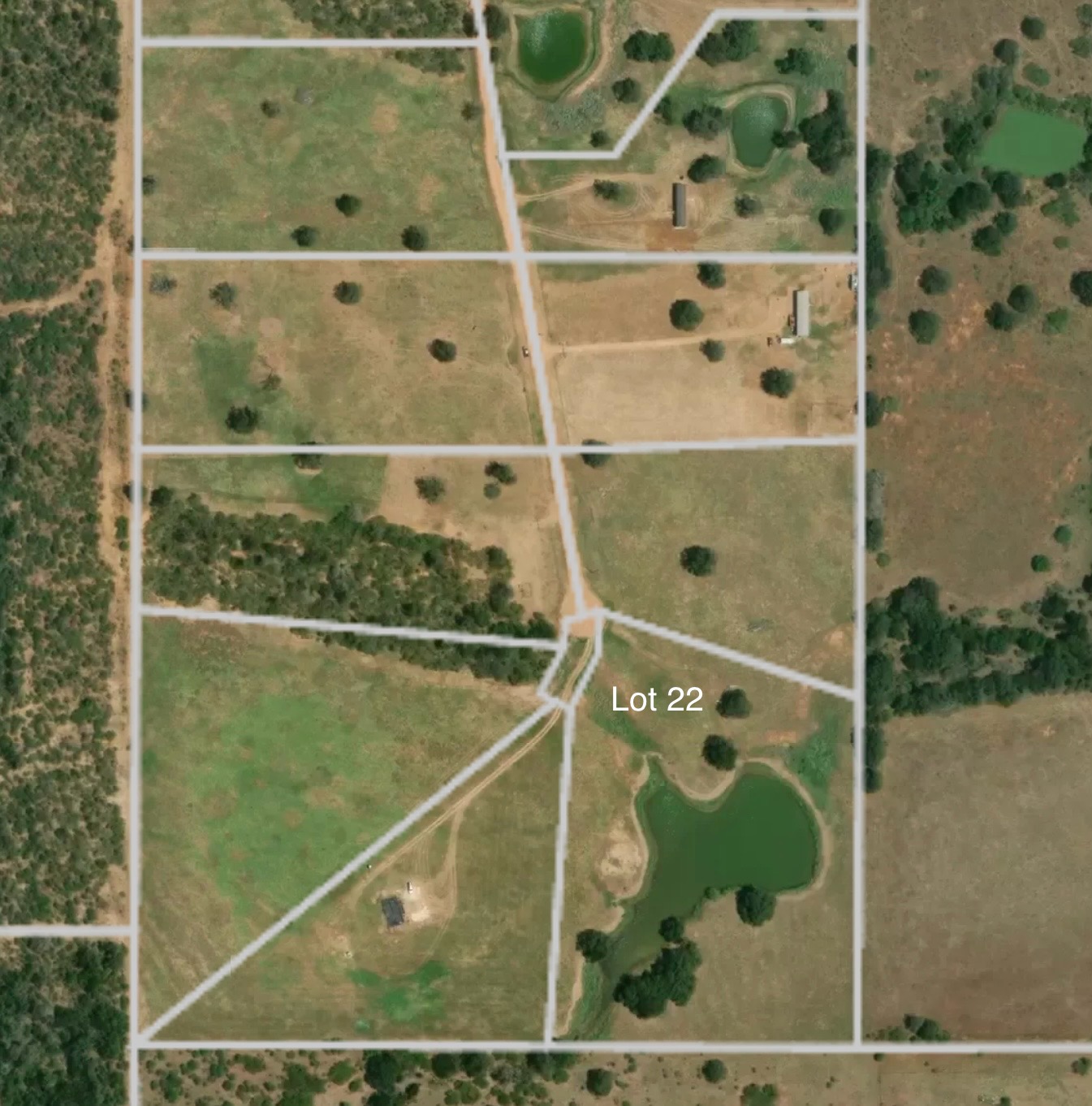 957 Johnson Farms Road Harwood, TX 78632 - Photo 15 of 15 Map / location with property parcel outlined