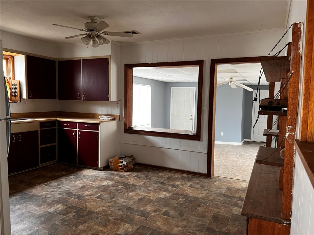 4101 College Main Street Bryan, TX 77801 - Photo 9 of 25 Kitchen with visible vents, stone finish floor, ba