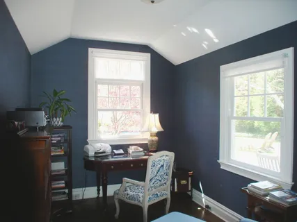 a view of a workspace and a window