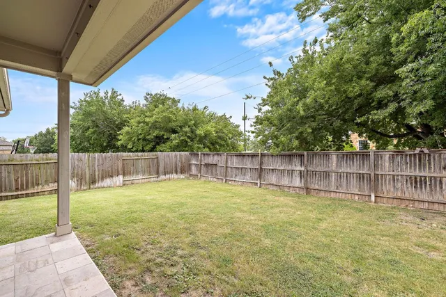 a swimming pool with an outdoor space