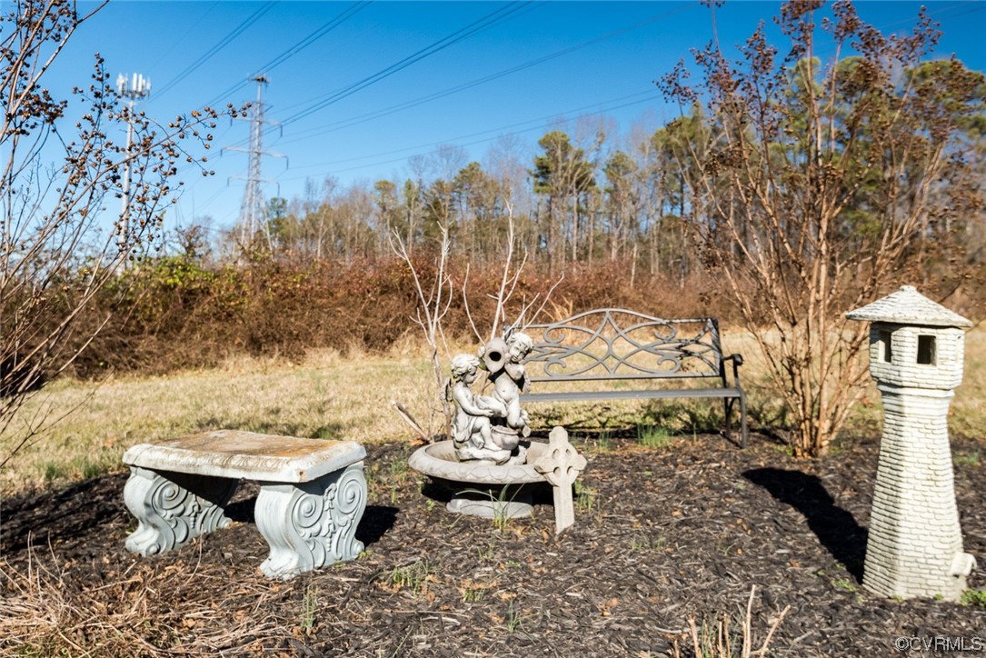 7807 Drexelbrook Road Chesterfield, VA 23832 - Photo 32 of 37 a view of a fire pit with large trees