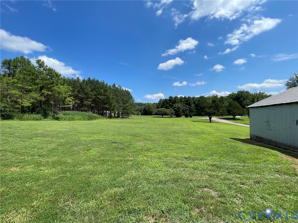 1 Deer Run Road Blackstone, VA 23824 - Photo 12 of 17 Expansive green lawn with a tree line border