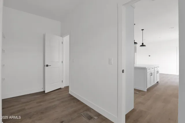 a view of an empty room