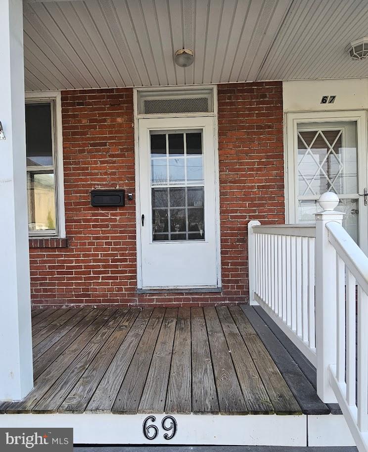 69 North Water Street Lititz, PA 17543 - Photo 2 of 14 Charming entryway with classic brick facade.