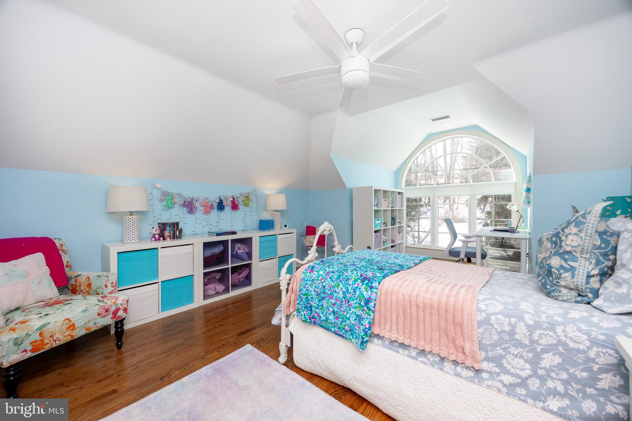 2220 Bodine Road Malvern, PA 19355 - Photo 49 of 86 a bedroom with a bed and a wooden floor